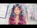 Easy Drawing / Watercolor Hair Coloring Tutorial / Painting #2