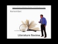 How to Write a Literature Review in 30 Minutes or Less
