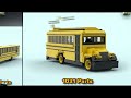 LEGO School Buses in Different Scales | Comparison