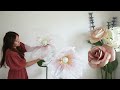 DIY Giant Fabric Flower (How to make organza flowers)