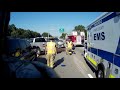 Engine 162 Responding to an Accident (AWESOME Driving)