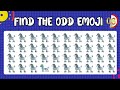 Find the odd emoji animal edition 2024-puzzles for genius #findtheoddemojiout #animal