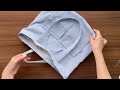 DIY drawstring tote bag | How to make drawstring tote bag with outside pocket