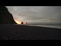 Binaural Ocean Wave Sounds at Reynisfjara Black Sand Beach, Iceland (Sounds for Sleep) | 4k ASMR