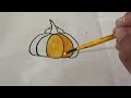 How to draw a pumpkin |misti kumra drawing 😀😀easy drawing and painting