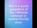 T-Mobile speedtest