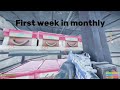 First week on new monthly wipe :)