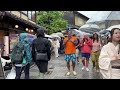 【4K】Kiyomizudera Temple in Kyoto is in a crowded state during Golden Week, with Heavy rain!