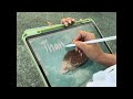 Art vlog journey: Digital painting outside