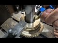 Cutting Internal Keyways in Manganese Bronze Gears on the Vertical Slotter - Manual Machining