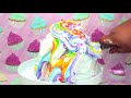 DECORATING CAKES MADE OUT OF SLIME !!!// DECORATING CLOUD SLIME CAKES WITH SHAVING CREAM AND MORE !!