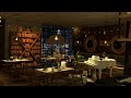 4K Cozy Winter Jazz | Coffee Shop Bookstore Ambience with Relaxing Jazz Piano to Stress Relief,Sleep