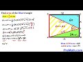 Justify your answer | Find Blue shaded Triangle area | (Rectangle) | #math #maths | #geometry