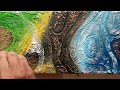 Mastering Texture Art: Abstract Painting on canvas with Acrylic Techniques