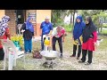 BUBUR ASYURA (1) Bergotong Royong Memasak Bubur Asyura anjuran JPKK/ KRT Taman Maju