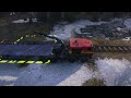 Azov 64131 I  Fixing the broken railway tracks  |  Snowrunner season 11