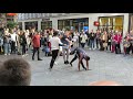 Street Dance Group Performing in Leicester Square, London