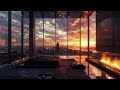 Nighttime Jazz Ambience | Cozy Fireplace & New York City Views | Relaxing Jazz Background Music