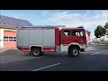 Sirenenalarm + Ankommende FFler - Ausrücken neues TLF3000 + HLF20 - Feuerwehr Annaburg - THgr