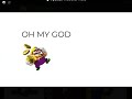 Wario dies in a amazing movie while holding money squashed by a anvil