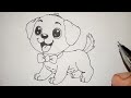 Baby DOG Easy  Drawing 🐕🐕 from New Video 2024