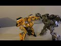 Short Bumblebee V Soundwave | Transformers Stop Motion Test |