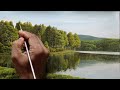 How to paint  Acrylic landscape with River/trees and water/Episode 62