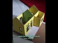 miniatur rumah dari bahan kardus simpel