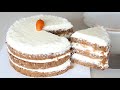 Light and moist carrot cake recipe