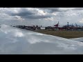 Landing at Newark Airport United Airlines Boeing 777-200 Milan to Newark
