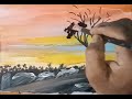 Water colour painting and singing a old song