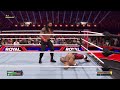 WWE 2K24 Royal Rumble Roman Reigns vs Solo Sikoa Championship Match with Ambulance