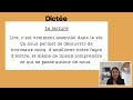 Dictée : La Lecture | All-in-one Dictation Exercise | Learn To French