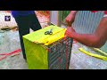 How to make pigeon house || Pigeon house made with plastic cage || how to make pigeon cage at home