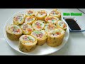 RICE ROLL EGGS RECIPE , for school children, children love it,