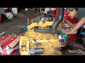 Start'up - running test engine CAT 3054 l Injection pump timing set'up