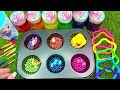 Oddly Satisfying l Making 6 Stress Balls WROM Color Painbts OF Rainbow Lollipop Candy Cutting ASMR