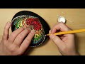 EASY Dot Art Stone Painting Using ONLY a Qtip & Pencil FULL TUTORIAL Rainbow Heart