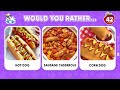 Would You Rather JUNK FOOD vs HEALTHY FOOD vs MYSTERY Dish Edition 🍕🍽️ Daily Quiz