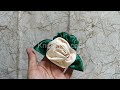 ✨️Cómo hacer un Scrunchie Flor🌹Coleteros para el Cabello/Láco de Cabelo
