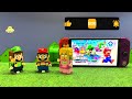 Lego Mario enters the Nintendo Switch to save Princess Peach without Luigi! Can he do it? #legomario