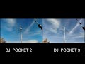 DJI Pocket 3 vs Pocket 2 - Test Camera Quality Part II - comparison videos side by side Vergleich