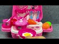4 minutes to unpack the cute pink kitchen toy cooking toy series ASMR