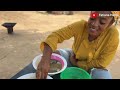 Cooking most Delicious OIL LESS Okro Soup in Ghana West Africa || Volta Region