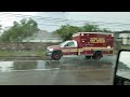 Orange County Fire Rescue unknown Spare Rescue Code 3 in rain from Station 67.