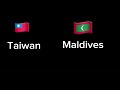 Jack gets Taiwan and Maldives mixed up. 🇹🇼🇲🇻