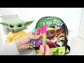 Packing Baby Yoda Grogu's Lunchbox and backpack