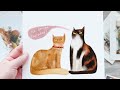 how to paint cats the easy way 🐈  Illustration tutorial. Procreate tips and tricks for beginners