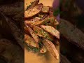Garlic Butter Air Fryer Potato Wedges Recipe #potatorecipe #snack #sidedish #delicious #frenchfries