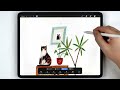 how to turn photos into cute illustrations in Procreate // Procreate tips and tricks for beginners